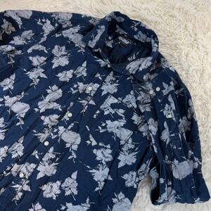 Banana Republic Camden‎ Fit Floral Denim Shirt Men's XL Button Down Long Sleeve